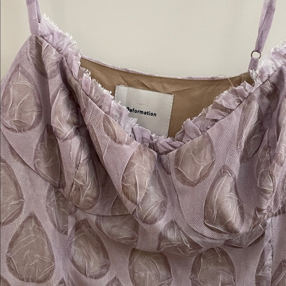 Reformation lilac midi dress 4 EUC - Picture 2 of 11